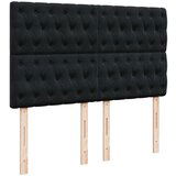  Otomanski krevet s madracima crni 140x190cm baršunasti | shoptok.hr
