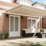  Skrovita tenda Bež 500 × 350 cm Poliester i aluminij | shoptok.hr