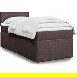  The Living Store Box spring postelja z vzmetnico temno rjava 80x200 cm blago - Box Spring Postelja, (21515266) | Shoptok.si