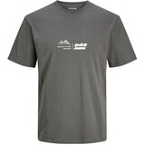 Jack & Jones Majica 'JCOLIMA' temno siva / bela Cene