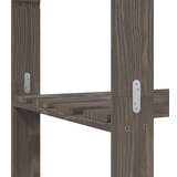  Za pohranu 3 razina sivi 60x38x90 cm masivna borovina | shoptok.hr