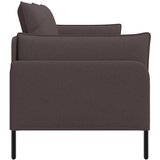 SOFA za dvije osobe Tamno smeđa 188 x 81 x 89 cm Tkanina | shoptok.hr