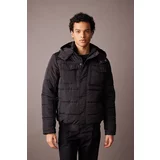 Defacto Slim Fit Furry Lined Puffer Jacket