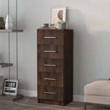 vidaXL Visok predalnik dimljeni hrast 41x35x106 cm iverna plošča | Shoptok.si