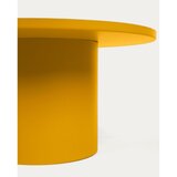 Kave Home Senf žuti metalni okrugao stolić za kavu ø 72 cm Fleksa – | shoptok.hr