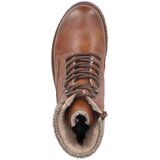 Rieker Gležnjače na vezanje bež melange / konjak | shoptok.hr