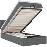  Otomanski okvir kreveta s madraca tamnosivi 90x190cm tkanine | shoptok.hr