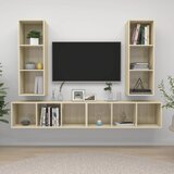 TV Zidni ormarići 4 kom boja hrasta sonome od iverice Cijene