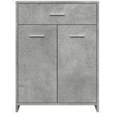 vidaXL Kopalniška omarica betonsko siva 60x33x80 cm iverna plošča | Shoptok.si
