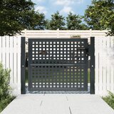 vidaXL Vrtna vrata antracitna 105x125 cm jeklo | Shoptok.si
