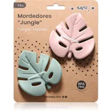 Saro Baby Jungle grizalo Mint/Blossom 2 kos