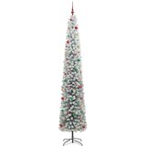 vidaXL Umestno božično drevo Zelena 270 cm PVC in Jeklo in Plastika | Shoptok.si