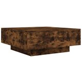 vidaXL Stolić za kavu boja dimljenog hrasta 80 x 80 x 31 cm od iverice | shoptok.hr