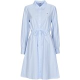 Tommy Hilfiger Kratke obleke ITHAKA KNEE SHIRT-DRESS LS Modra Cene