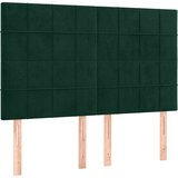  Uzglavlje tamnozeleno 144x5x118/128 cm baršunasto | shoptok.hr