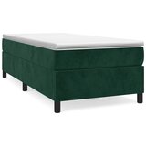  Okvir za krevet s oprugom tamnozeleni 90x190 cm baršunasti | shoptok.hr