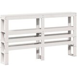 vidaXL Posteljni okvir z vzglavjem brez vzmetnice bel 140x190 cm | Shoptok.si