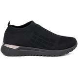 Shelvt Black sneakers slip-on with mesh upper Cene