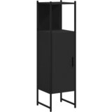 Maison Chic Kopalniška omarica - Kopalniški kabinet črna 33x33x120,5 cm inženirski les, (21794396) Cene