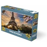  Puzzle 3d 500 pcs eiffel tower paris 61x46cm 10080 ( 114/10080 ) Cene