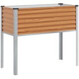  Vrtna saksija Svijetlosmeđa 100 x 45 x 90 cm Cinkani čelik | Eponuda.ba