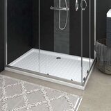 vidaXL Podloga za tuširanje s točkicama bijela 80 x 120 x 4 cm ABS | shoptok.hr