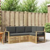  Setovi sofa 4 pcs Bijela i antracit 187,5 x 128,5 x 73 cm | shoptok.hr