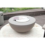 Gardenson Miza Z Ognjiščem Roca, Svetlo Siva | Shoptok.si