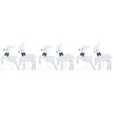  LED Riječni jeleni 6 pcs Srebrno tkanina | shoptok.hr