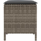  Vrtni otoman 2 Komad Siva i tamno siva 38 x 38 x 45 cm PE ratan | shoptok.hr