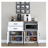 Hanah home JE166 - 3283 whitewalnut multi purpose cabinet | Eponuda.com