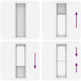 vidaXL Plisirana roleta bijela 55x200 cm širina tkanine 54,4 cm | shoptok.hr