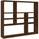  Zidna polica boja smeđeg hrasta 90x16x78 cm konstruirano drvo | Eponuda.ba