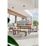 Amatio LOUNGE GARNITURA akacija masivno aluminij | Shoptok.si