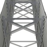  Povišena vrtna gredica od pocinčanog čelika 224 x 40 x 68 cm sivi | Eponuda.com