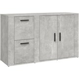 The Living Store Komoda betonsko siva 100x33x59,5 cm inženirski les - Komoda, (21503320) | Shoptok.si