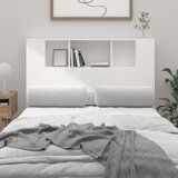 Maison Chic vzglavna omarica - nočna omarica - posteljna omarica bela 120x18,5x102,5 cm, (21705215) | Shoptok.si