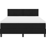  krevet s opruga kutije s madracem crna 160 x 200 cm tkanina | shoptok.hr