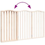  Vrata za pse s 3 panela sklopiva 150 cm od drva topole | shoptok.hr