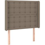  Uzglavlje s ušima smeđesivo 83x16x118/128 cm od tkanine | shoptok.hr