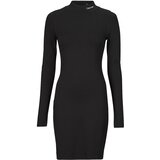 Calvin Klein Jeans Kratke obleke LOGO ELASTIC MILANO DRESS Črna | Shoptok.si