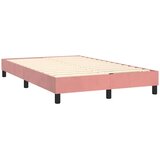  box spring s madracem LED ružičasti 120x200cm baršunasti | shoptok.hr