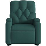  Naslonjač na podizanje od tkanine tamnozeleni | shoptok.hr