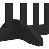 vidaXL Ograda za pse z vrati zložljiva 10 panelov črna 800 cm les | Shoptok.si