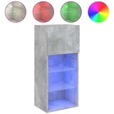 TV ormarići s LED svjetlima 2 kom boja betona 40,5 x 30 x 90 cm | Eponuda.ba