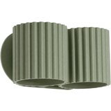 Sollux Lighting Stenska svetilka AURA 2 zelena oliva G9, (5000352106) Cene