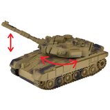 Rc tenk na daljinsko upravljanje s rotirajućom kupolom, pustinjska kamuflaža, 22 cm | shoptok.hr