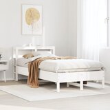  Okvir kreveta bez madraca bijeli 75 x 190 cm masivna borovina | shoptok.hr