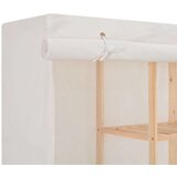 vidaXL Garderobna omara iz blaga 173x40x170 cm bela | Shoptok.si