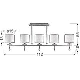 Candellux STROPNA SVETILKA Estera 112/15/55 cm | Shoptok.si